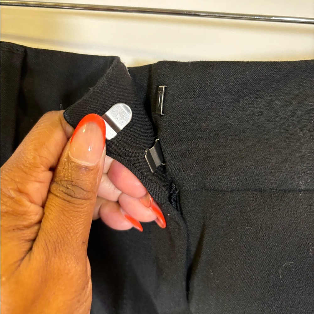 Gap Basic Black Mini Skirt W/ Split - image 5